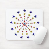 愛国的な星のパターン マウスパッド (マウス)