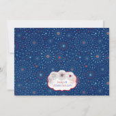 愛国的な星のベビーシャワー招待状 - カントリー 招待状 (裏面)