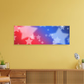 愛国的な星キャンバスプリントプリント キャンバスプリント (インサイチュ (リビング))