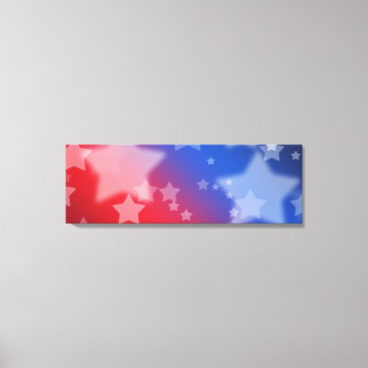 愛国的な星キャンバスプリントプリント キャンバスプリント (正面)