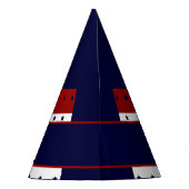 愛国的な星ベビーベビー パーティーハット (裏面)