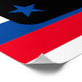 愛国的な星条旗の卒業式 ポスター (角)