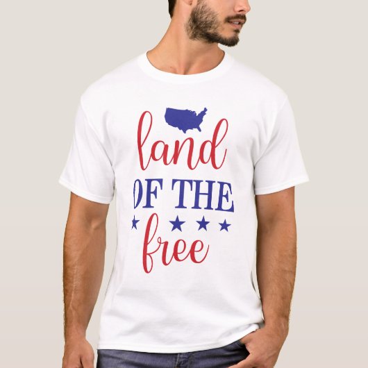 愛国的な星条旗の抽象的なアメリカの誇り Tシャツ (正面)