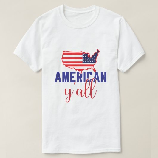 愛国的な星条旗の抽象的なアメリカの誇り Tシャツ (デザイン正面)