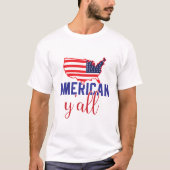 愛国的な星条旗の抽象的なアメリカの誇り Tシャツ (正面)