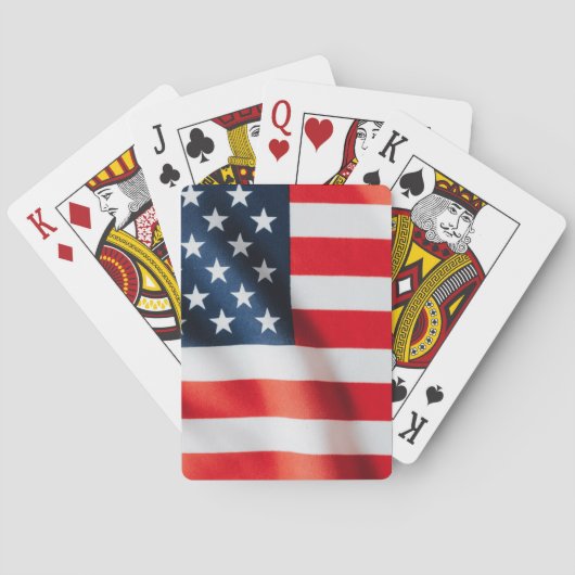 愛国的な星条旗トランプ – USA トランプ (裏面)