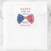 愛国的な星条旗 4th of July スクエアシール (バッグ)