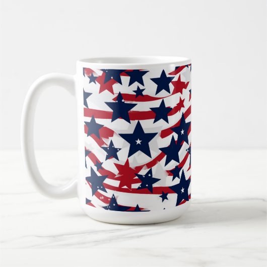 愛国的な星 コーヒーマグカップ (左)