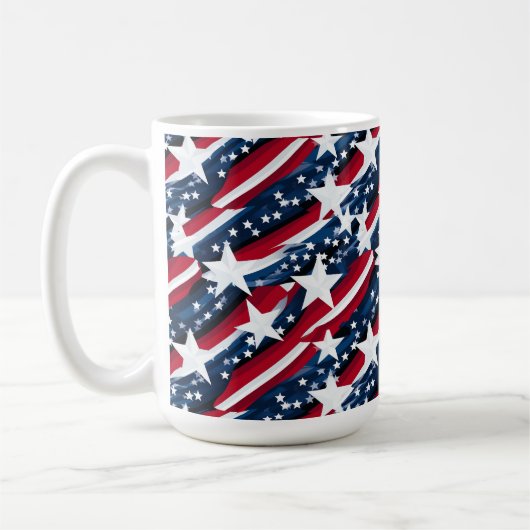 愛国的な星 コーヒーマグカップ (左)