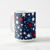 愛国的な星 コーヒーマグカップ (正面左)