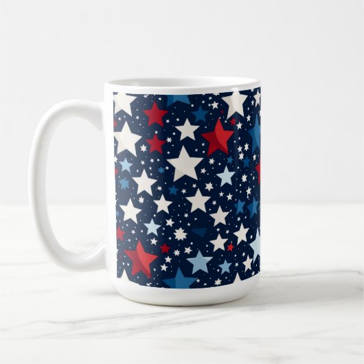 愛国的な星 コーヒーマグカップ (左)