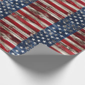 愛国的な木材の包装紙 ラッピングペーパー (角)