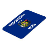 愛国的な柔軟な磁石、ウィスコンシン州旗 マグネット (左側)