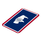 愛国的な柔軟な磁石、ワイオミング州旗 マグネット (左側)