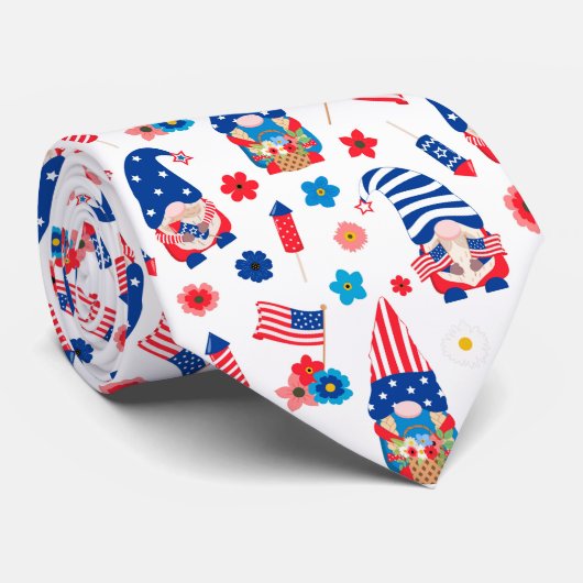 愛国的な格言模様のネックタイ ネクタイ (ロール)