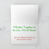 愛国的な水の色クリスマスカード – Ver.3 シーズンカード (内部)