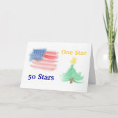 愛国的な水の色クリスマスカード – Ver.3 シーズンカード (正面)