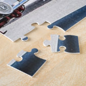 愛国的な消防車 アメリカ国旗 サンディエゴ ジグソーパズル (側面)