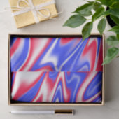 愛国的な渦巻き旋回：赤い白と青の大理石、 薄葉紙 (ギフト)