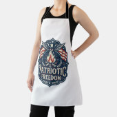愛国的な焚き火の夜のベクターグラフィックTシャツ_1 エプロン (インサイチュ)