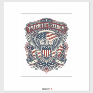 愛国的な父の日ベクターグラフィックTシャツ シール