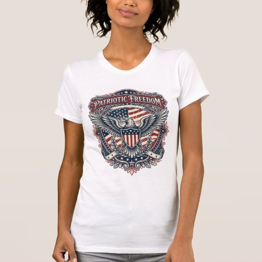 愛国的な父の日ベクターグラフィックTシャツ Tシャツ (正面)