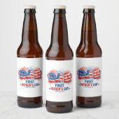 愛国的な父の日 ビールラベル (ボトル)