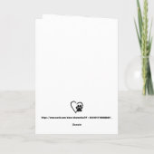 愛国的な犬のカード カード (裏面)