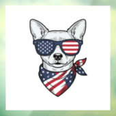 愛国的な犬のフラグサングラス ヴィンテージ ベクター ウィンドウサイン (シート3)