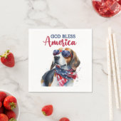 愛国的な犬食い スタンダードカクテルナプキン (インサイチュ)