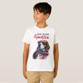 愛国的な犬食い Tシャツ (正面フル)