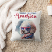 愛国的な犬 クッション (ブランケット)