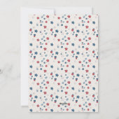 愛国的な犬 - ヨーキーの独立記念日カード シーズンカード (裏面)