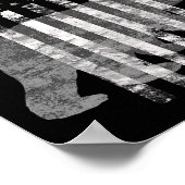 愛国的な狩りベアアメリカ国旗の猟師 ポスター (角)