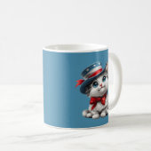 愛国的な猫のマグカップ 独立記念日 コーヒーマグカップ (正面右)
