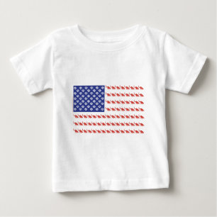 愛国的な猫/米国 ベビーTシャツ