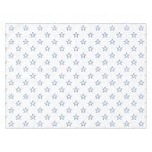 愛国的な白と青の星のパターンの休日 テーブルクロス (正面(横))