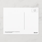 愛国的な白ペルシャ猫 | 7月4日はがき ポストカード (裏面)