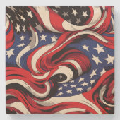 愛国的な石コースター ストーンコースター (正面)