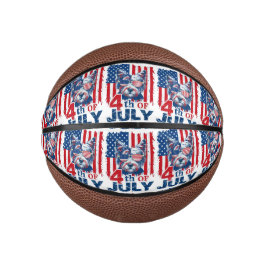 愛国的な祝ポープ7月4日の独立記念日 ミニバスケットボール