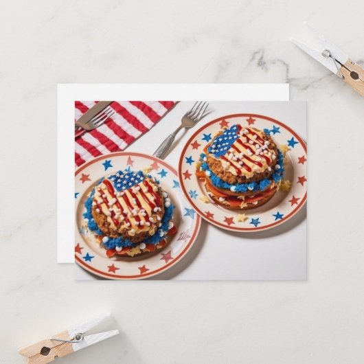 愛国的な祝祭 カード (正面/裏面インサイチュ)