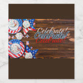 愛国的な祝祭 ワインラベル (シングルラベル)