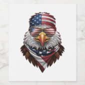 愛国的な禿鷲 ワインラベル (シングルラベル)