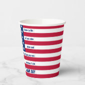 愛国的な米国の労働日 紙コップ (左)