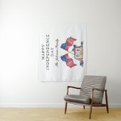 愛国的な米国の国旗7月4日 タペストリー (インサイチュ)