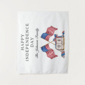 愛国的な米国の国旗7月4日 タペストリー (正面)