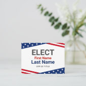 愛国的な米国の選挙運動の名刺 名刺 (スタンド正面)