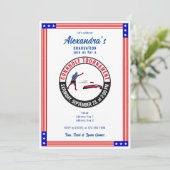 愛国的な米国サックトスコーンホール卒業パーティー 招待状 (スタンド正面)