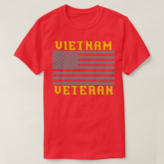 愛国的な米国兵士ベト誇りを持ったナム退役軍人 Tシャツ (デザイン正面)