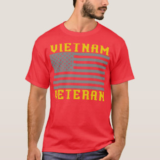 愛国的な米国兵士ベト誇りを持ったナム退役軍人 Tシャツ